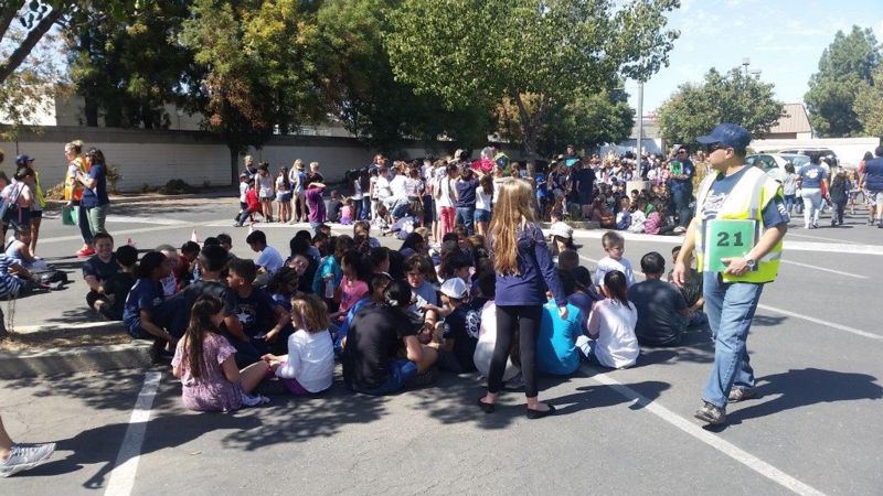 Photo of Peterson evacuation drill