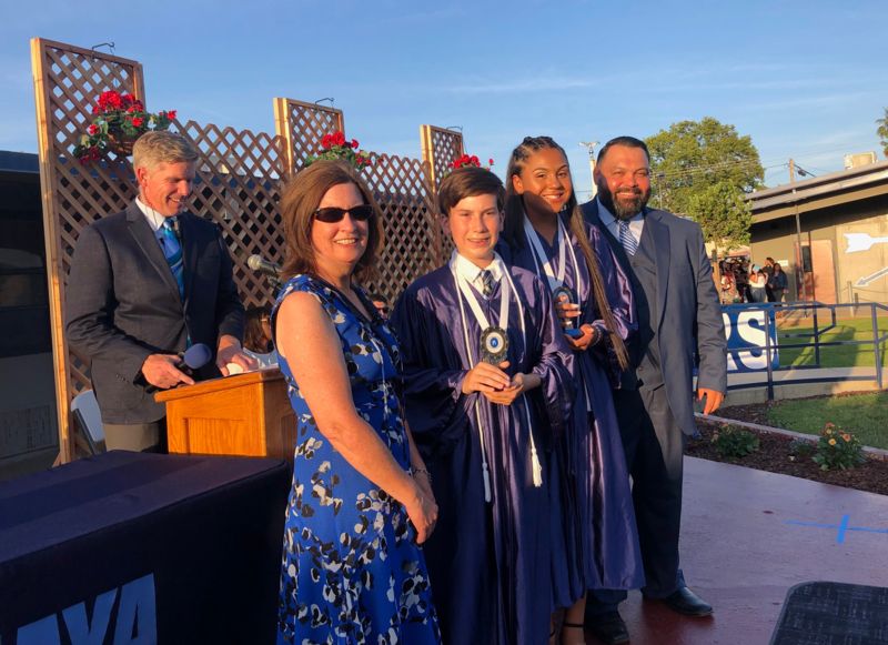 Photo of students and staff at Tenaya graduation